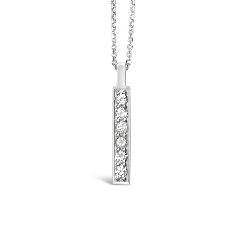 BAR || 0.4ct diamond gold necklace