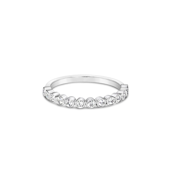 BERTOLLE || half-eternity bezel diamond band