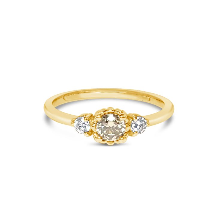 EPERNAY champagne diamond ring LOFT.bijoux Custom jewelry