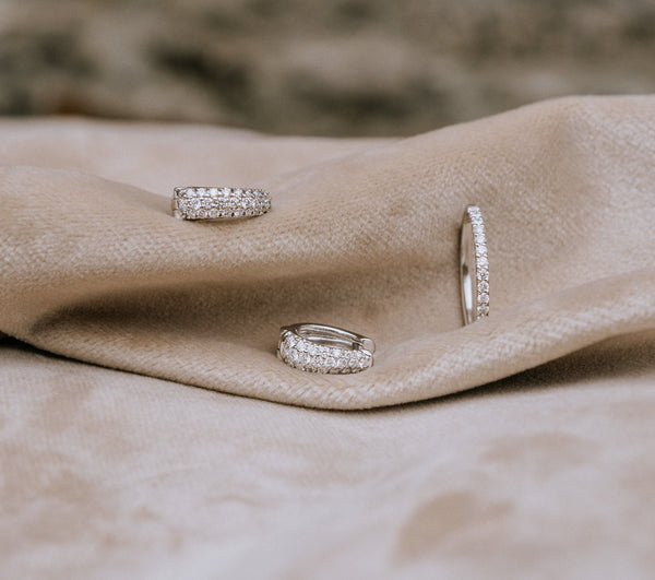 NOBU white gold and diamonds earrings