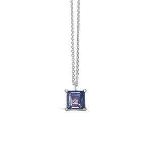 Plum thunder spinel necklace