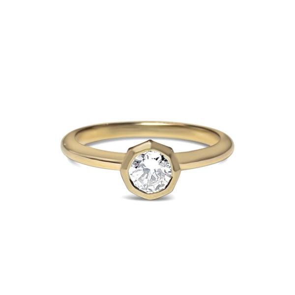 RAYOL || solitaire bezel diamond ring