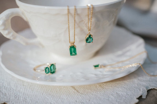 Trio emerald ring