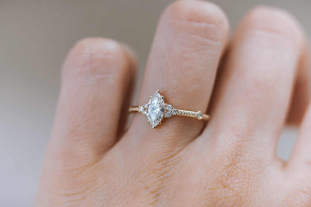 ANDENNE || marquise diamond ring – || Custom jewelry