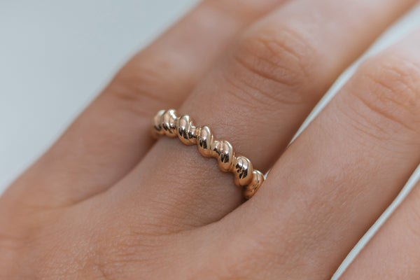 BARLEY || gold twisted ring