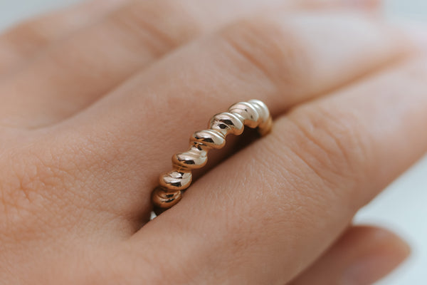 BARLEY || gold twisted ring