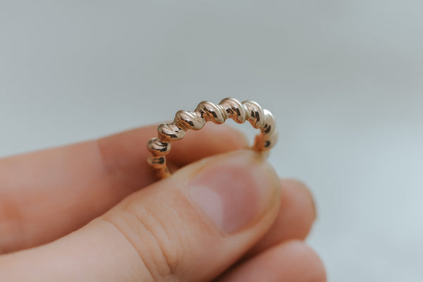 BARLEY || gold twisted ring