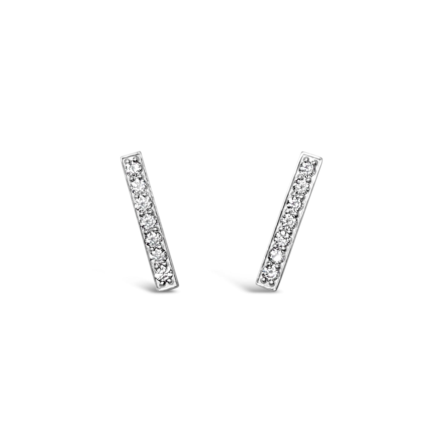 BAR || 0.45ct diamond gold earrings - LOFT.bijoux || Custom jewelry & wedding rings / Bijoux sur mesure & bagues de mariage || Montreal