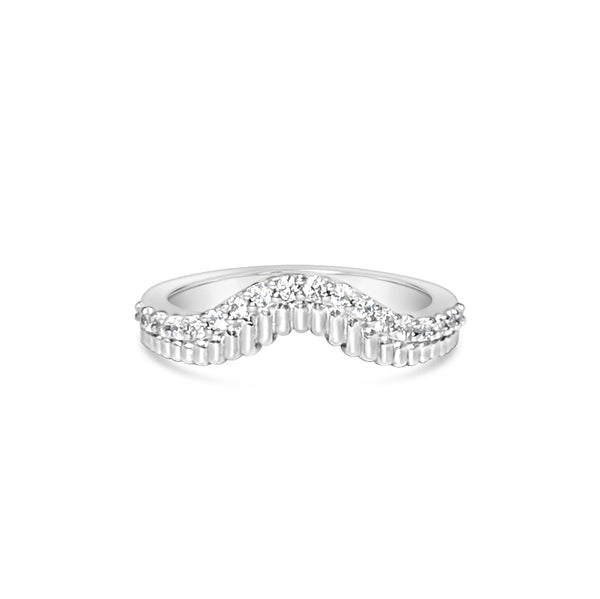 BEARN || double wave diamond wedding band - LOFT.bijoux || Custom jewelry & wedding rings / Bijoux sur mesure & bagues de mariage || Montreal