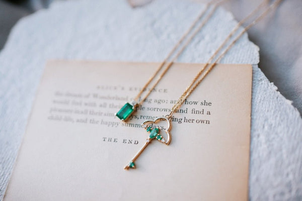 Emerald and diamond magic key 5