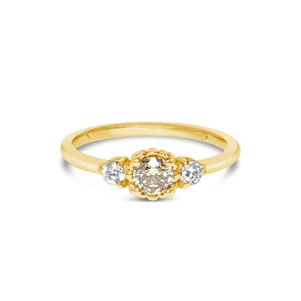 EPERNAY || 0.25ct champagne diamond ring - LOFT.bijoux || Custom jewelry & wedding rings / Bijoux sur mesure & bagues de mariage || Montreal