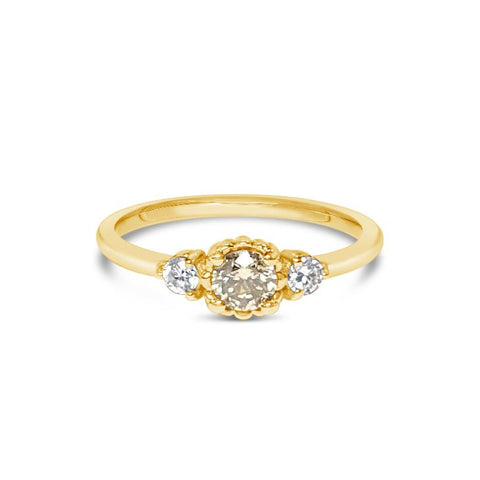 EPERNAY || 0.25ct champagne diamond ring - LOFT.bijoux || Custom jewelry & wedding rings / Bijoux sur mesure & bagues de mariage || Montreal