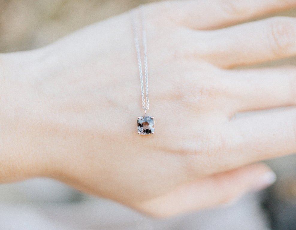 Lavender spinel necklace – || Custom jewelry wedding