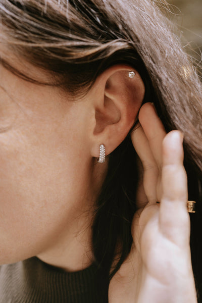 NOBU white gold and diamonds earrings
