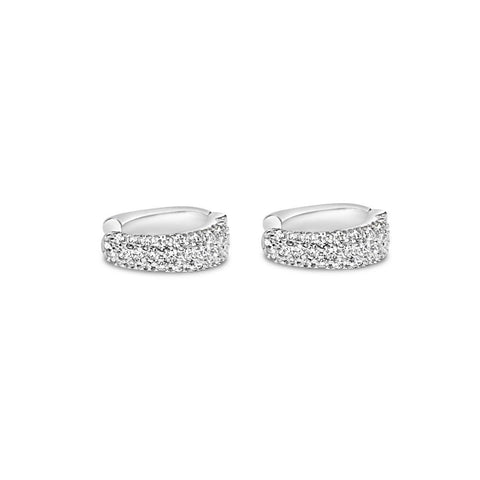 NOBU white gold and diamonds earrings - LOFT.bijoux || Custom jewelry & wedding rings / Bijoux sur mesure & bagues de mariage || Montreal