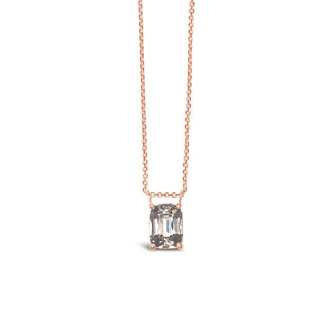 Peach tourmaline necklace - LOFT.bijoux || Custom jewelry & wedding rings / Bijoux sur mesure & bagues de mariage || Montreal
