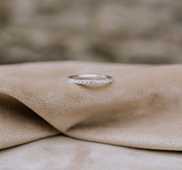 RIVIERA delicate diamond wedding band - LOFT.bijoux || Custom jewelry & wedding rings / Bijoux sur mesure & bagues de mariage || Montreal