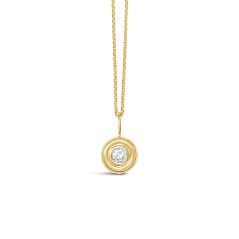 TOTES || 0.25ct round diamond gold necklace - LOFT.bijoux || Custom jewelry & wedding rings / Bijoux sur mesure & bagues de mariage || Montreal